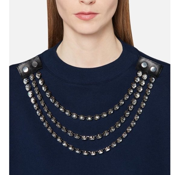 Christopher Kane Cup Chain Cropped Sweatshirt - Picture 3 of 16